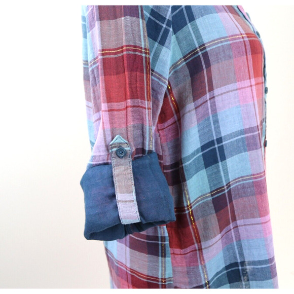 BeachLunchLounge Button Up Plaid Shirt - Picture 8 of 10